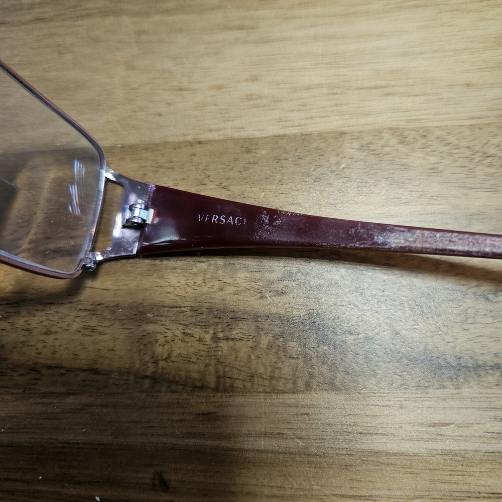 Versace Glasses‎ Pink Red Rhinestone Frame Only - Picture 7 of 10